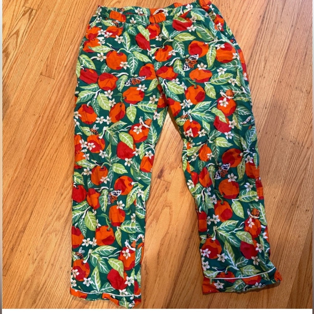 PRINT FRESH Orange Grove Sleep Pants pajama pant Anthropologie XS